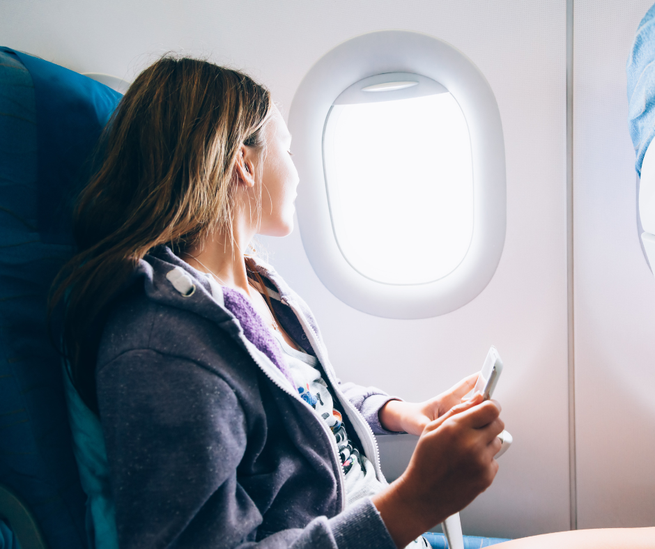 Person with sciatica traveling pain-free