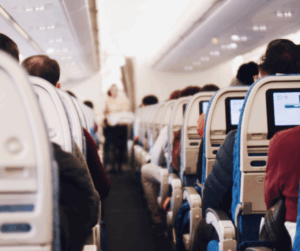 Passengers on plane traveling pain-free from sciatica